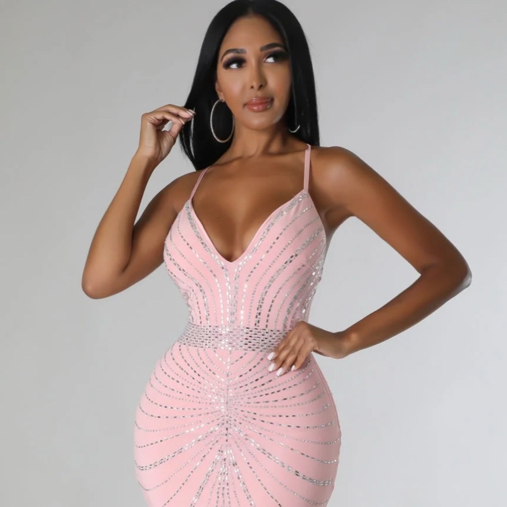 Elegant Pink Prom Dress / Evening Gown/ Homecoming